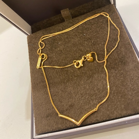 Pandora Shine wishbone necklace Pandora Shine wishbone necklace